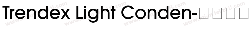 Trendex Light Conden字体转换
